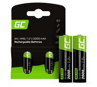 Green Cell Batterie Ricaricabili AA 2000mAh Ni-MH - 2 Pezzi di Batterie AA 1.2V per Uso Quotidiano, Ideali per Telecomandi, Giocattoli e Altri Dispositivi Elettronici
