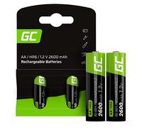 Green Cell Batterie Ricaricabili AA 2600mAh Ni-MH - 2 Pezzi di Batterie AA 1.2V per Uso Quotidiano, Ideali per Telecomandi, Giocattoli e Altri Dispositivi Elettronici