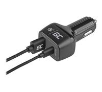 GC CAD33 - Caricabatterie USB, 48 W, 1 USB-C, 1 USB-A, nero