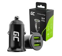GC CADM-GC-36AA - Caricabatterie USB, 36 W, 2 USB-A, nero
