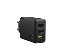 GreenCell Caricabatterie USB GC CHARGC03, 30W, 3x USB-A, Quick Charge 3.0, nero