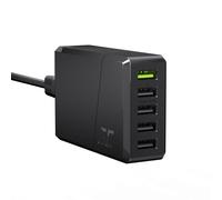 Caricatore Green Cell CHARGC05 5 Porte USB 2.0 52W Quick Charge 3.0 Nero