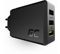 GC CHARGC03 - Caricabatterie USB, 30 W, 3 USB-A, nero
