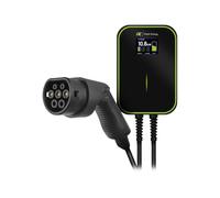 Green Cell EV14 Nero Parete Alluminio LCD Nero IP66 Wallbox GC EV PowerBox 22kW