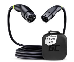 Green Cell EVKABGC04 Snap Cavo Tipo 2 per la Ricarica EV 11kW 7m per Tesla Model 3 S X Y, Kia EV6, VW ID.4, ID.5, BMW i4, iX, Ford Mach-E