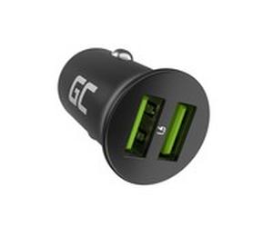 Green Cell GC CADM-GC-36AA USB-Ladegeraet 36 W 2x USB-A black Caricabatteria