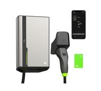 Green Cell GC HabuDen Wallbox 22kW 32A 7,5m NFC Tipo 2 Cavo di Ricarica EV Caricabatterie con GC App Bluetooth WiFi Compatibile con Tutte Le Auto Elettriche Ricarica con 22kW / 11kW / 7,2kW / 3,6kW