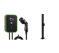 Green Cell GC PowerBox Wallbox 22kW Tipo 2 Caricabatterie & EV Stand di Montaggio per Wallbox Stazioni di Ricarica per Auto Elettriche Colonna con Supporto per Cavo di Ricarica Tipo 2