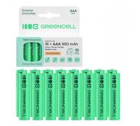 Green Cell GR12 Batterie ricaricabili 16x AAA R3 Ni-MH 950mAh