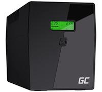 Green Cell® Gruppo di continuità ups Potenza 1500VA (900W) 230V Alimentatore Protezione da sovratensioni Line Interactive AVR USB/RJ45 4X Schuko IEC Uscite con Display LCD