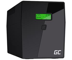 Green Cell® Gruppo di continuità UPS Potenza 2000VA (1400W) 230V Alimentatore protezione da sovratensioni line interactive AVR Onda sinusoidale pura USB/RJ45 2X Schuko 3X IEC Uscite con Display LCD