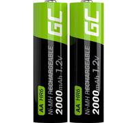 2 X BATTERIE AA STILO RICARICABILI 2000MAH HR6 1.2V TELECOMANDO TORCIA BILANCIA
