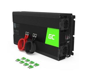 Green Cell INV25 adattatore e invertitore Auto 1500 W Nero