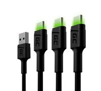 E_0002_S91108874 Green Cell Cavo USB Green Cell KABGCSET03 Nero 2 m Auto, Moto E
