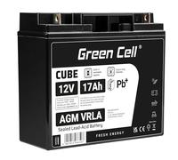 Batteria Green Cell AGM VRLA 12V 17Ah senza manutenzione per tosaerba, scooter, barca, sedia a rotelle NEW