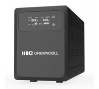 Green Cell UPS 1200 W 2000 VA PowerCore, alimentazione di emergenza con display LCD, AVR UPS con onda sinusoidale pura, connettore batteria esterna, protezione da sovratensione, surriscaldamento