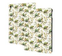 Green Chameleon A Print - Custodia compatibile con iPad Air di terza generazione, custodia per tablet compatibile con iPad Pro da 10,5 pollici, accensione e spegnimento automatico, supporto a libro