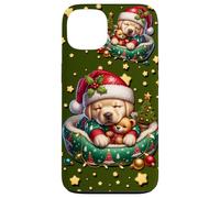 Green Christmas Accessories For Women Golden Retriever Dog Custodia per iPhone 13