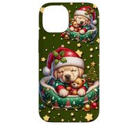 Green Christmas Accessories For Women Golden Retriever Dog Custodia per iPhone 14