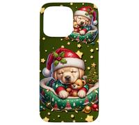 Green Christmas Accessories For Women Golden Retriever Dog Custodia per iPhone 15 Pro Max