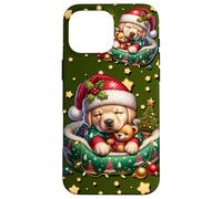 Green Christmas Accessories For Women Golden Retriever Dog Custodia per iPhone 16 Pro Max