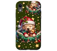 Green Christmas Accessories For Women Golden Retriever Dog Custodia per iPhone XR