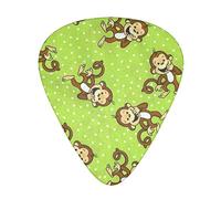 Green Clever Monkey Plettri per chitarra - Accessori per chitarra - Plettri per chitarra acustica, chitarra elettrica, basso per uomo donna Chitarristi professionisti, musicisti e principianti.