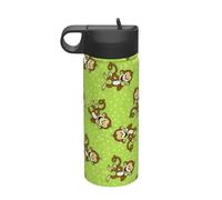 Green Clever Monkey Printing Travel 18oz Sport Bollitore Isolato Bottiglia di Acqua Bollitore In Acciaio Inox Bollitore Tazza Portatile