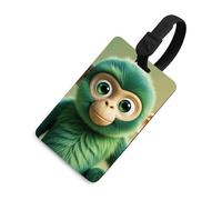 Green Clever - Targhette per bagagli con carta d'identità, resistenti, per borse da viaggio, impermeabili, per valigie, zaini e custodie da viaggio, colore nero