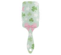 Green Clover spazzola antistatica per massaggio del cuoio capelluto asciugato con phon per tutti i tipi di capelli con manico ergonomico cepillo para definir rizos