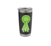 Green Coquette Rosette Nastro Fiocco Verde Bicchiere termico in acciaio inox doppia parete