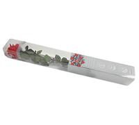 Green Creations Rosa Vera Stabilizzata Rossa a Gambo Lungo