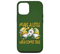 Green Dandelion Make A Little Wish Gnome Graphic For Summer Custodia per iPhone 12/12 Pro