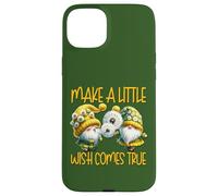 Green Dandelion Make A Little Wish Gnome Graphic For Summer Custodia per iPhone 15 Plus