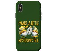 Green Dandelion Make A Little Wish Gnome Graphic For Summer Custodia per iPhone X/XS