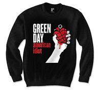 Green Day - Felpa # M Black Unisex # American Idiot