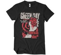 Green Day Licenza Ufficiale American Idiot Spiral Arm T-Shirt da Uomo (Nero), Small