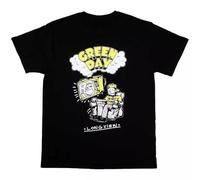 Green Day 'Longview Doodle' Black T Shirt - New Black L