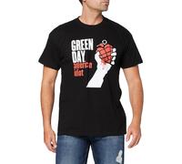 Green Day Men's American Idiot Short Sleeve T-Shirt L Black