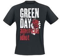 Green Day Smoke Screen Uomo T-Shirt Nero S 100% Cotone Regular