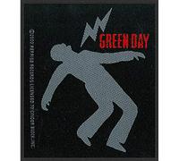 Green Day Targhetta vivigade toppa Lightning Bolt 9 x 10 cm