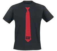 Green Day Tie Uomo T-Shirt Nero S 100% Cotone Regular