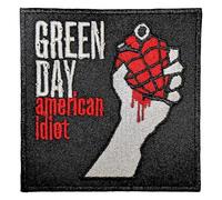 Green Day Toppa termoadesiva in tessuto American Idiot (taglia unica) (nero/rosso/bianco)