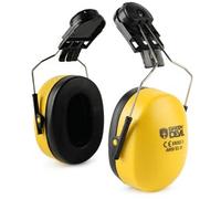 GREEN DEVIL Paraorecchie con SNR 32 dB pieghevole paraorecchie passivo per tiro, caccia, macchina da costruzione, lavoro, protezione dal rumore, Giallo di sicurezza., Taglia unica