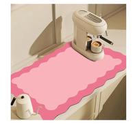 Green Dish Dryi Mat Kitchen Absorbent Countertop For Coffee Maker Home Decor(Color 4,50x80cm)