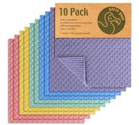 Green Dodo Panno in Microfibra - Confezione da 10 - Sostenibile, Biodegradabile - Asciugamano da Cucina Ecologico - Alternativa Riutilizzabile agli Asciugamani di Carta