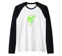 Green Don't Stop Get It-x2 Grafica verde Maglia con Maniche Raglan