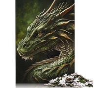 Green Dragon Fantasy Puzzle Impossible 1000 Pezzi Decorazione Per La Casa. Giochi Rilassamento E Intelligence Per Adulti E Bambini Da 12 Anni 1000pcs (38x26cm)