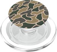 Green Duck Camo uccelli acquatici caccia rana pelle mimetica carino PopSockets PopGrip per MagSafe
