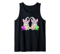 Green Easter Gnomes for Women Cute Easter Eggs & Bunny Ears Canotta